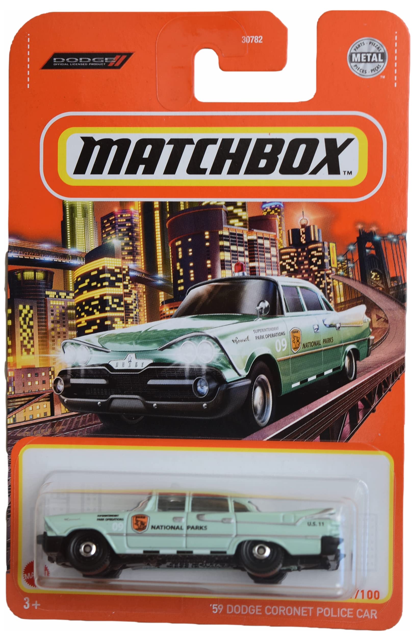 ミニカー MATCHBOX 1959 DODGE CORONET POLICE CAR Amazon.com: Matchbox '59 Dodge Coronet Police Car - 71/100 Pastel